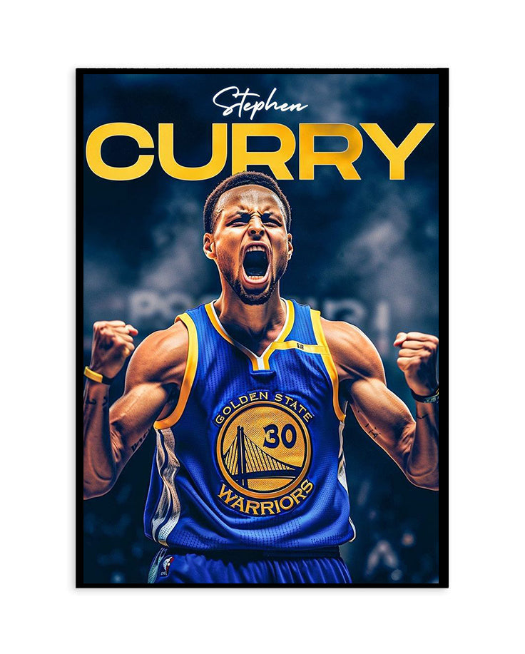 Stephen Curry Poster – Golden State Warriors Champion Wall Art