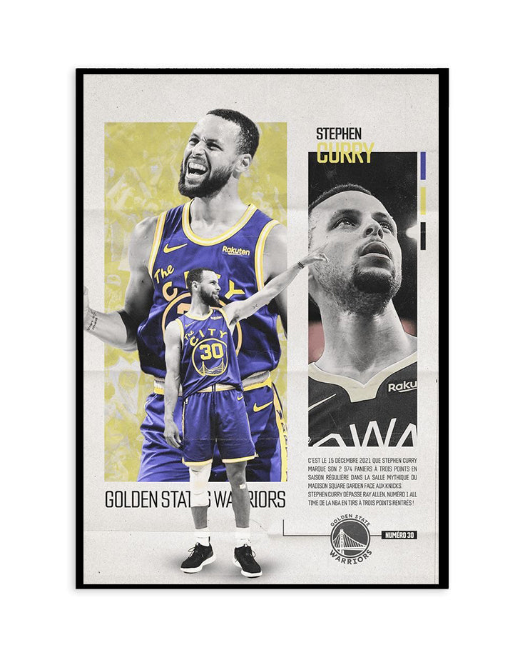 Stephen Curry Golden State Warriors Poster