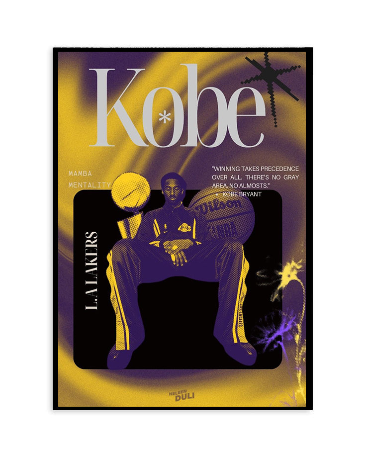 Kobe Bryant “Mamba Mentality” Lakers Poster
