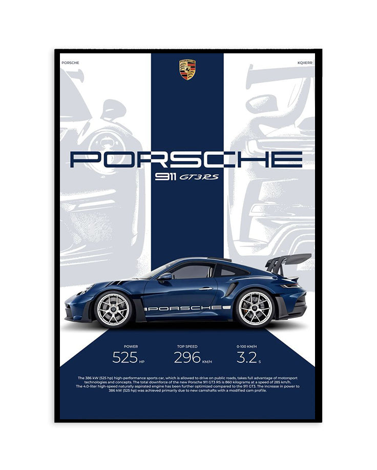 Porsche 911 GT3 RS Performance Poster