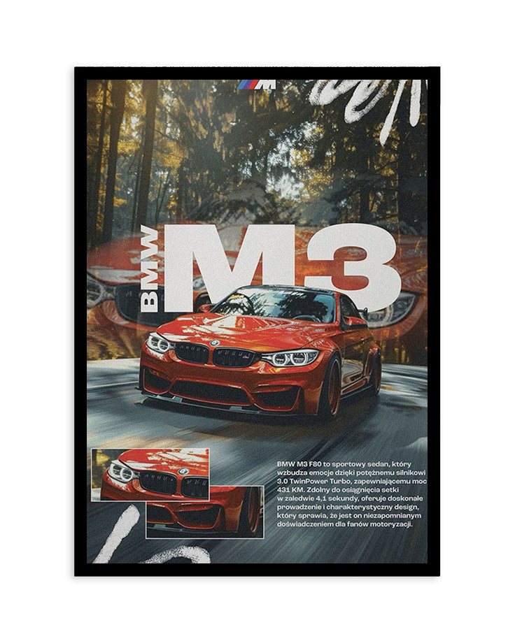 BMW M3 F80 Poster