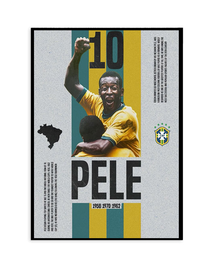Pelé Brazil Legends Poster
