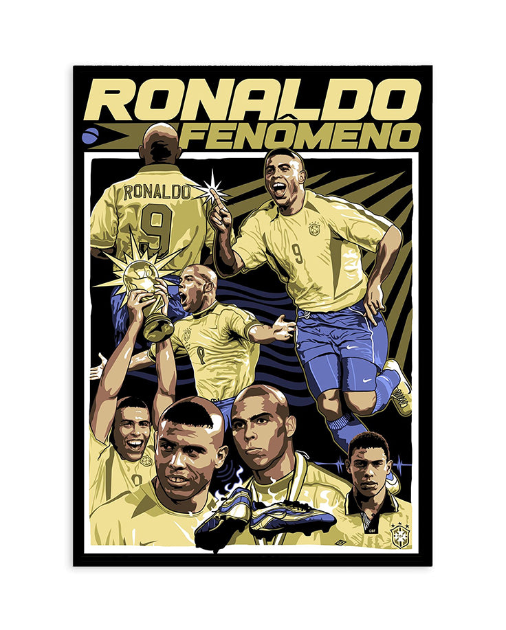 Ronaldo “El Fenómeno” Brazil Poster