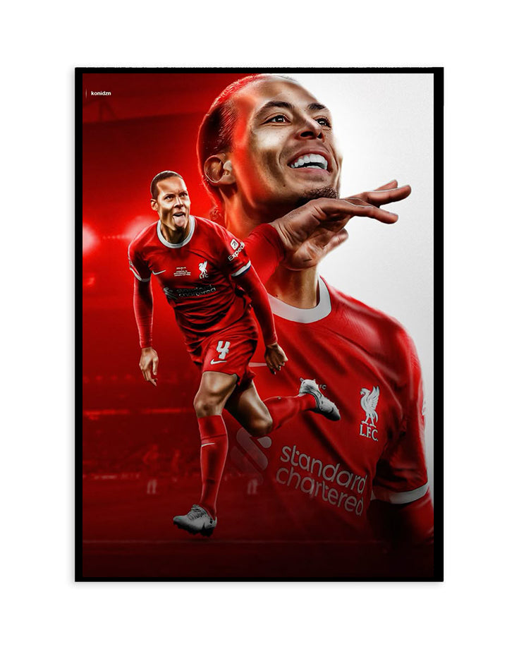Virgil van Dijk Liverpool Poster