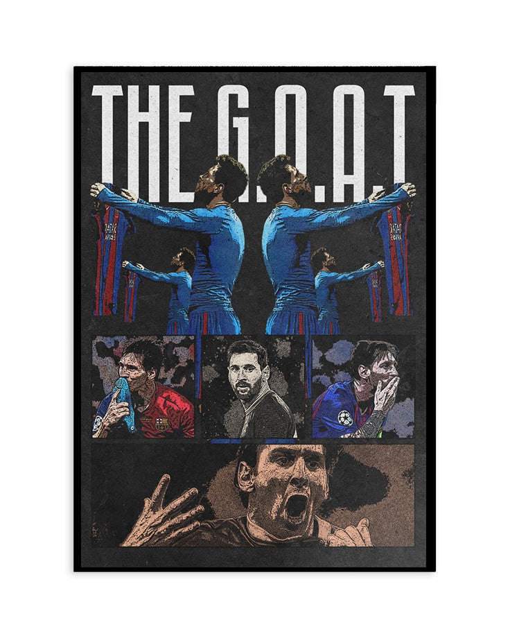 Lionel Messi “The G.O.A.T” Poster