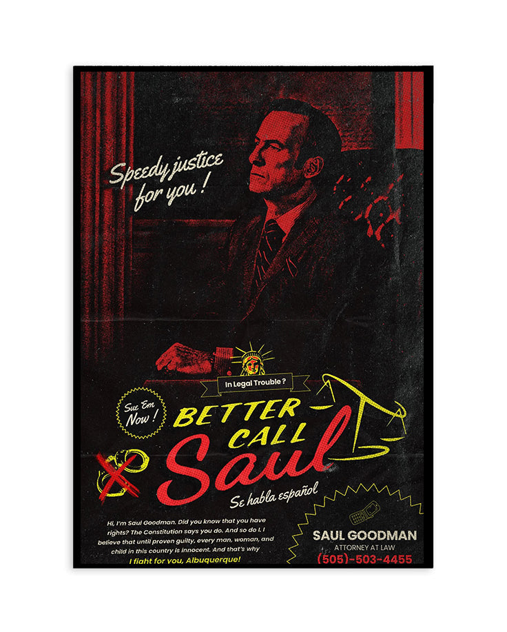 Better Call Saul Vintage Poster