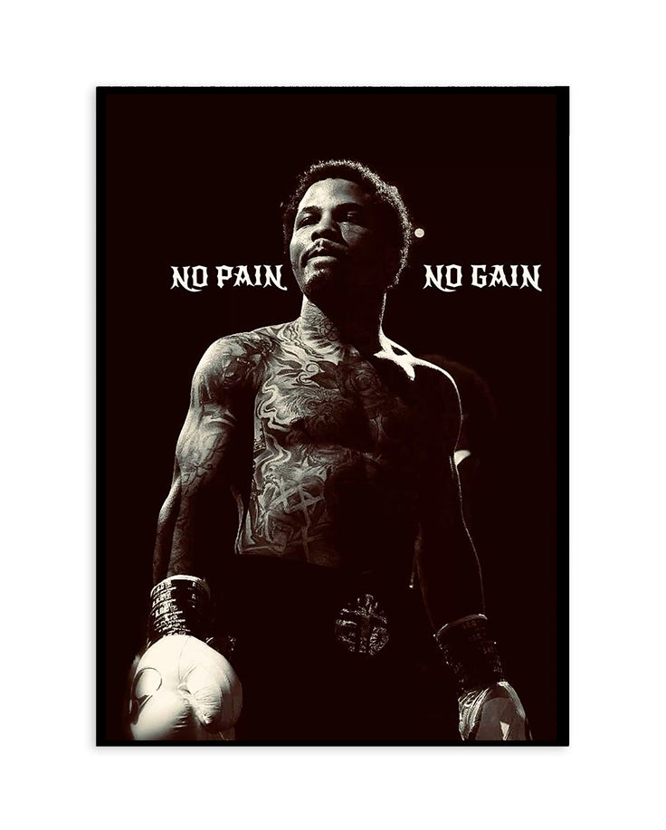 Gervonta Davis "No Pain No Gain" Poster