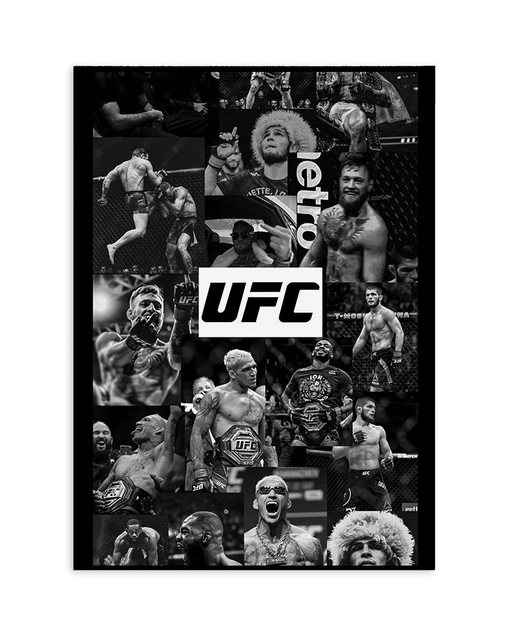 UFC Legends Collage Poster