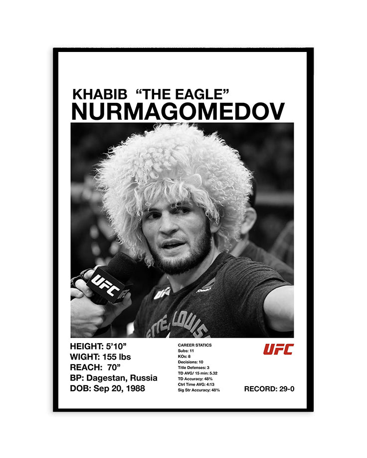 Khabib Nurmagomedov “The Eagle” UFC Poster