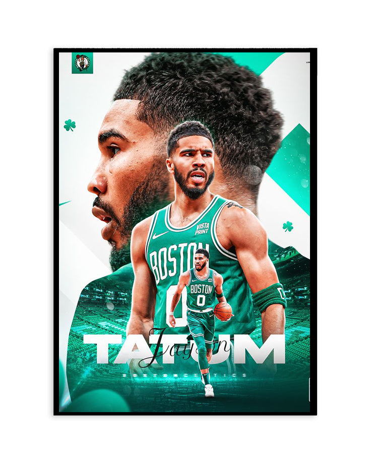 Jayson Tatum Boston Celtics Poster – NBA Superstar Wall Art