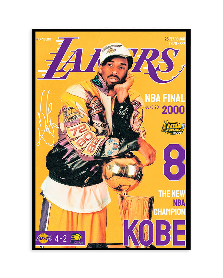 Kobe Bryant “2000 NBA Champion” Lakers Poster