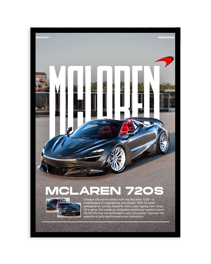 McLaren 720S Supercar Poster