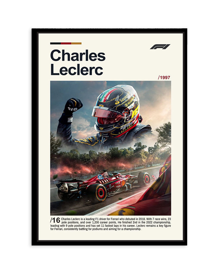 Charles Leclerc – Scuderia Ferrari Formula 1 Poster