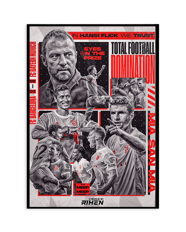 Bayern Munich “Total Football Domination” Poster