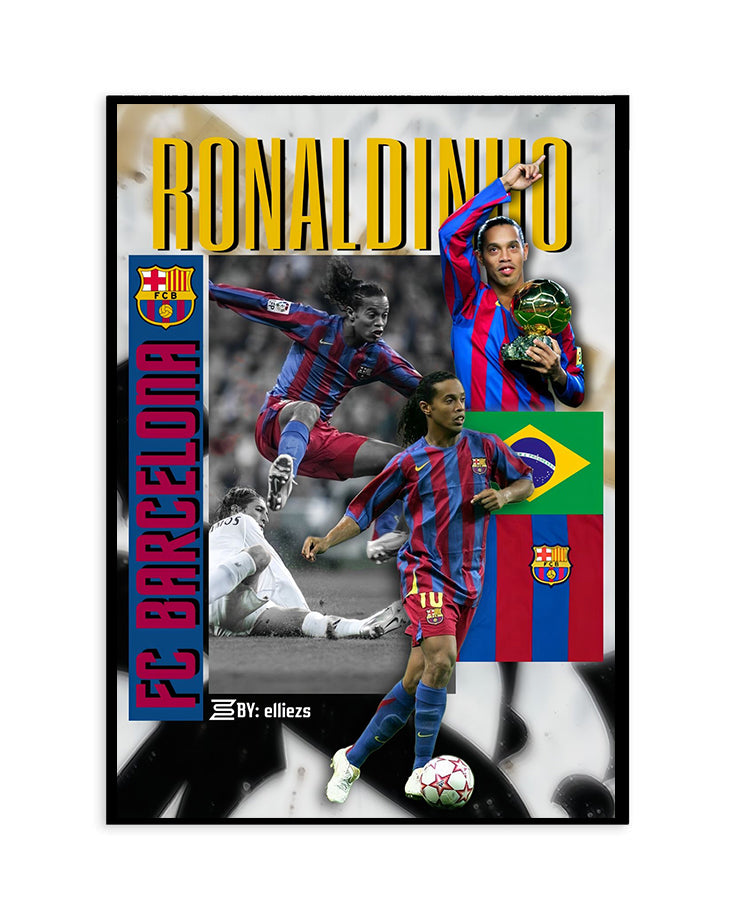 Ronaldinho Barcelona Poster