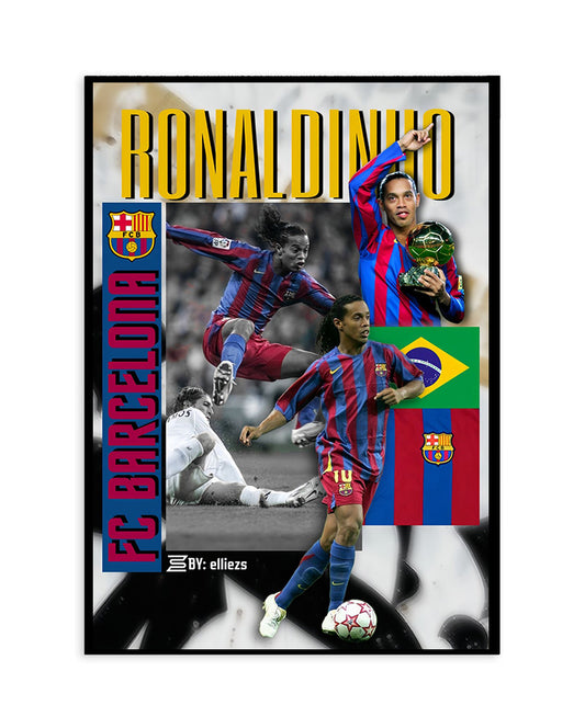 Ronaldinho Barcelona Poster