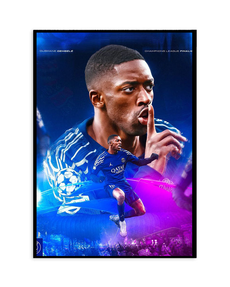 Ousmane Dembélé Champions League Poster