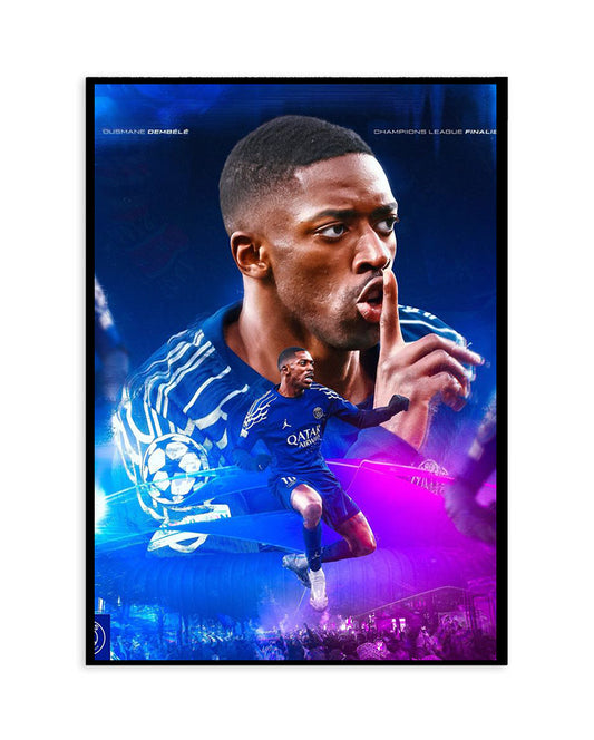 Ousmane Dembélé Champions League Poster