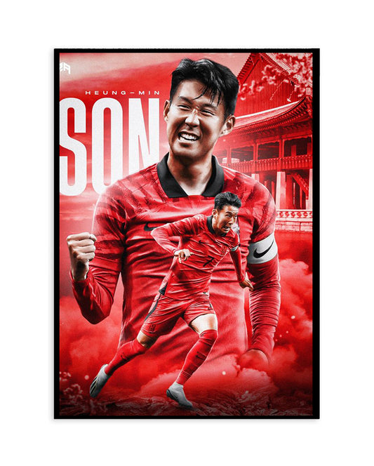 Heung-Min Son South Korea Poster