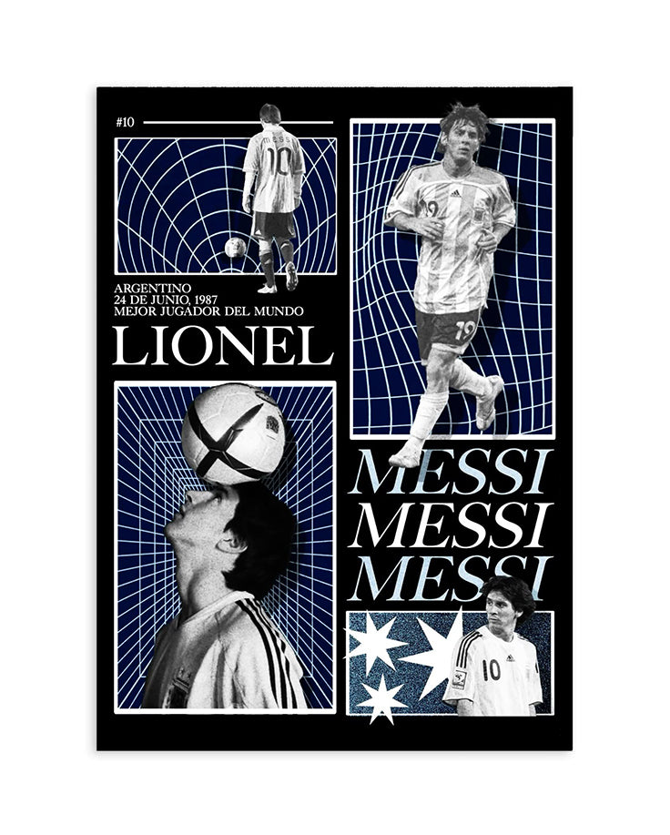 Young Lionel Messi Argentina Poster