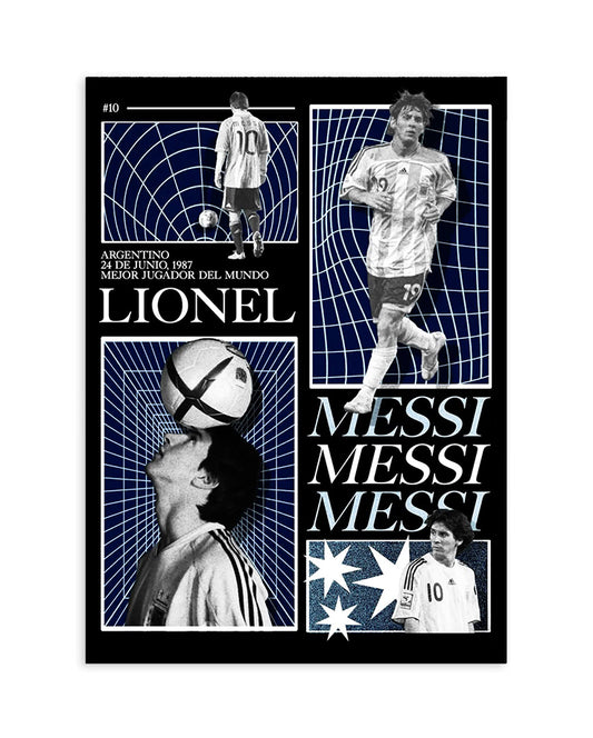 Young Lionel Messi Argentina Poster