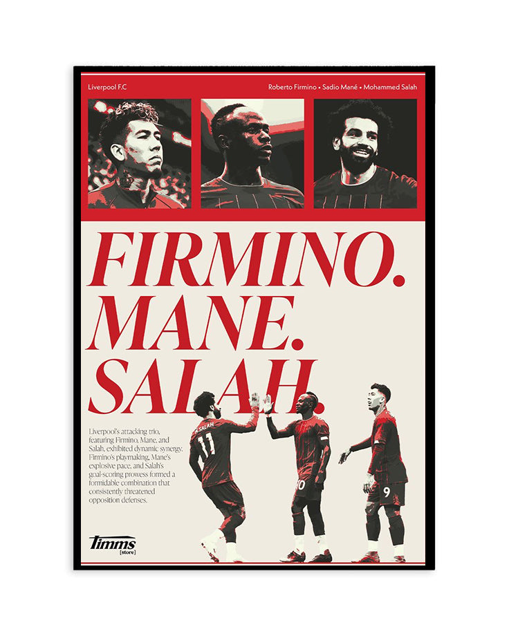 Liverpool Trio Poster – Firmino, Mané & Salah
