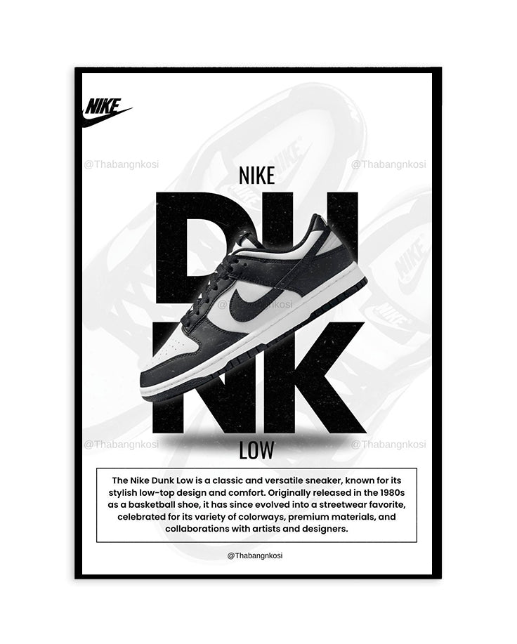 Nike Dunk Low – Minimalist Black & White
