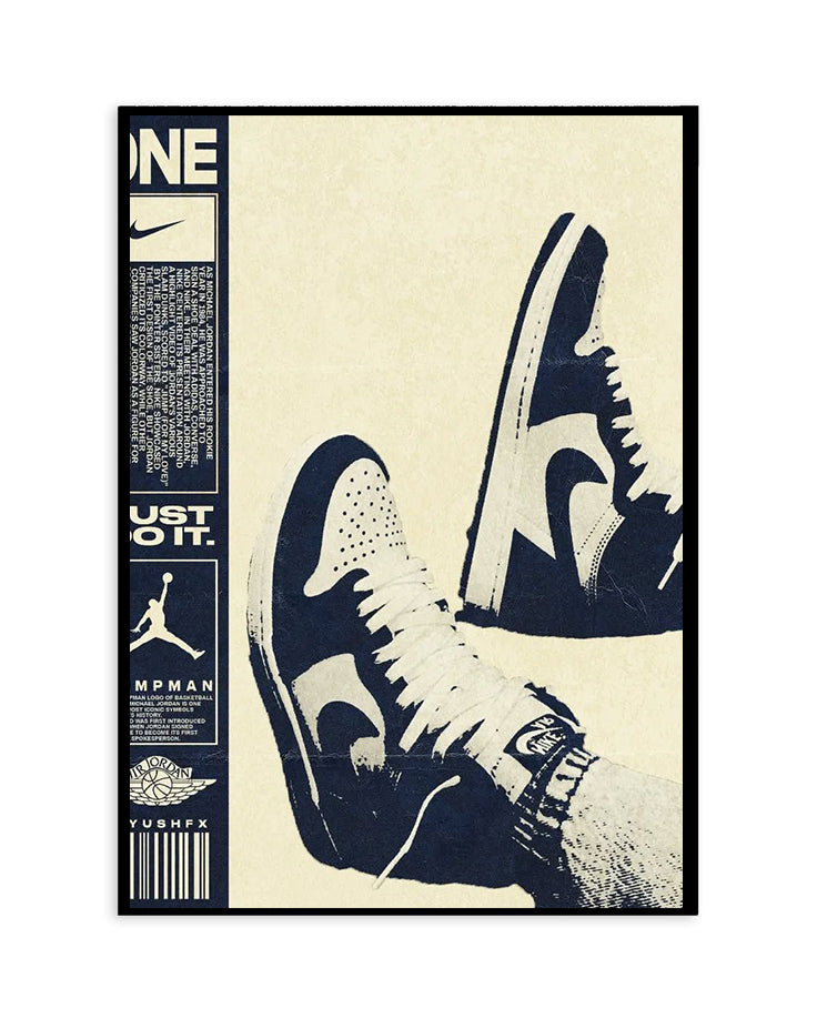 Air Jordan 1 – Vintage Blue Poster