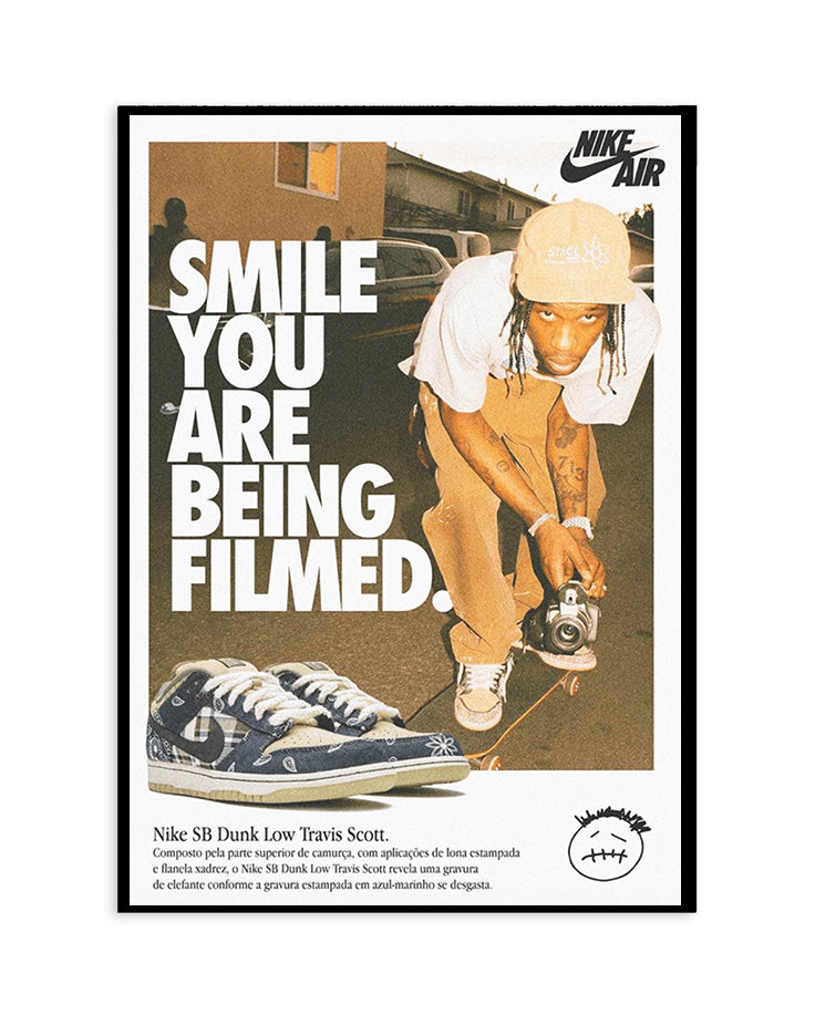 Nike SB Dunk Low x Travis Scott – Smile You Are Being Filmed