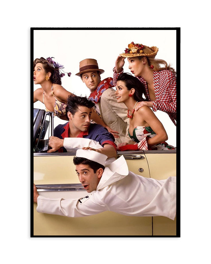 Friends Cast Retro Poster