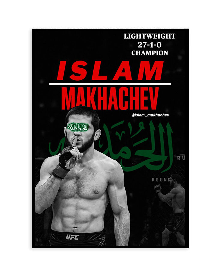 Islam Makhachev Lightweight Champion Poster