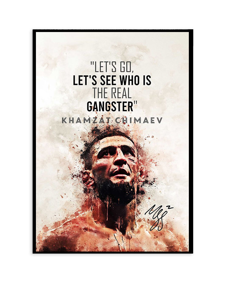Khamzat Chimaev “Real Gangster” Poster